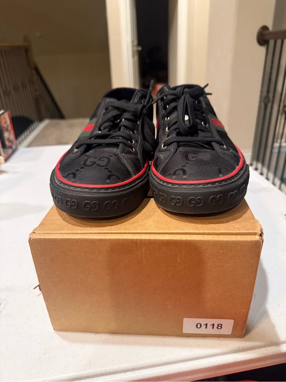 Size 12 - Gucci Tennis 1977 Off the Grid Low Black